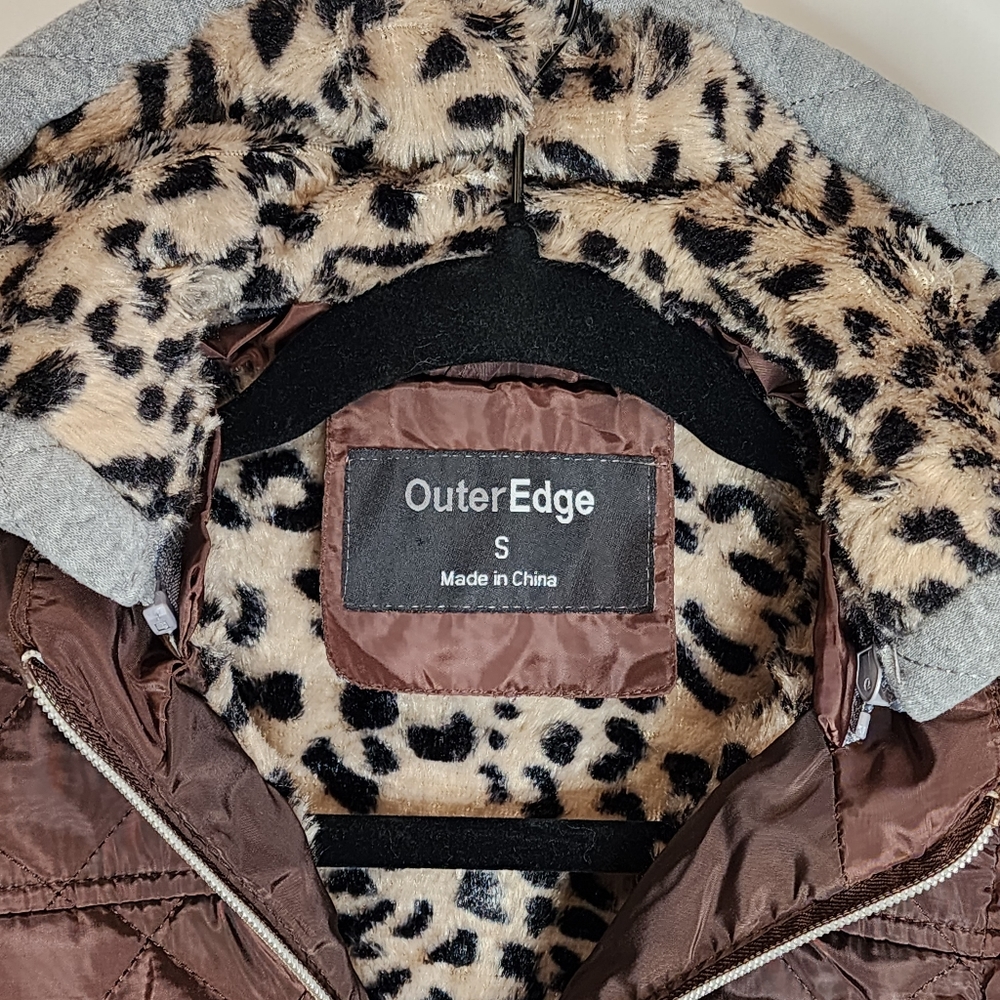 Outer Edge Size Small Quilted Jacket Removable Ho… - image 2